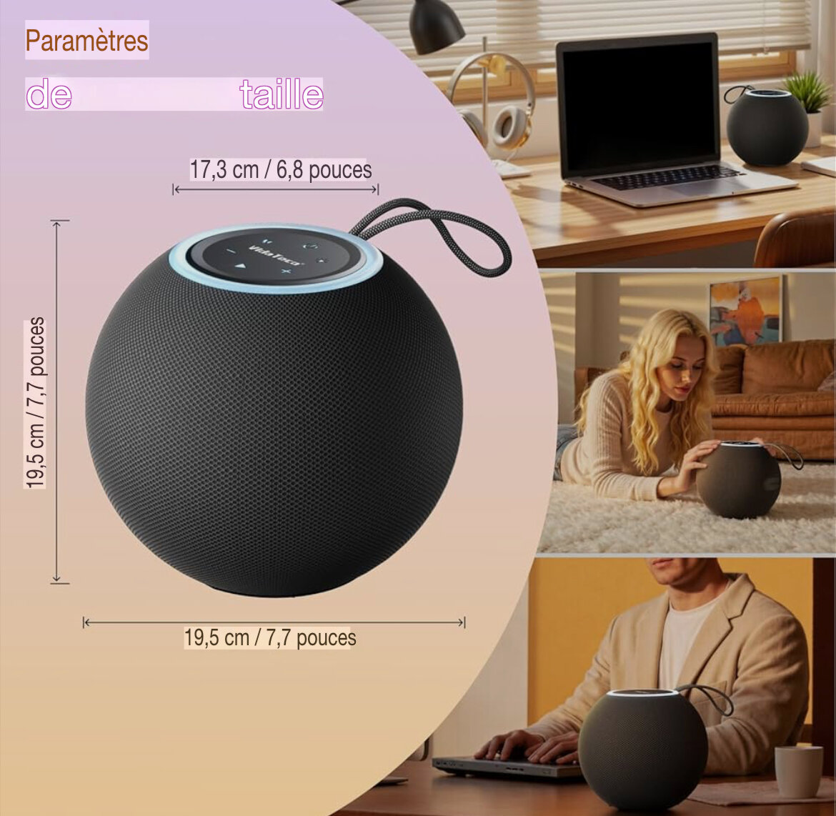 Enceinte Portable Étanche IPX5
