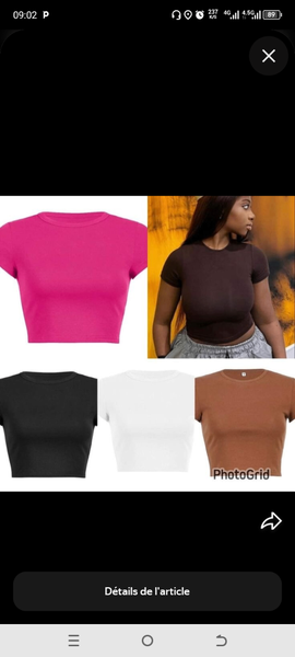 T-shirts courts colorés