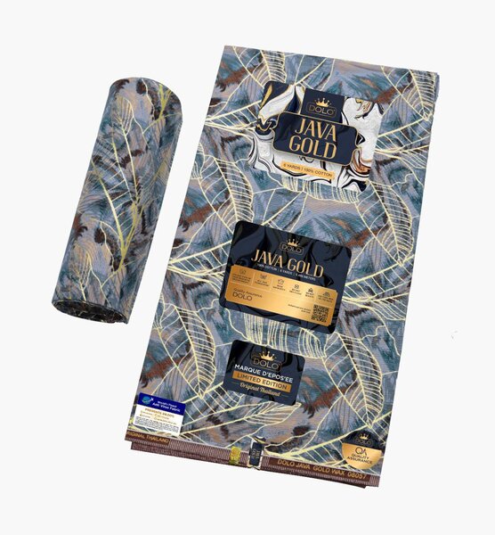 Des Pagnes Java GOLD gris et bleu