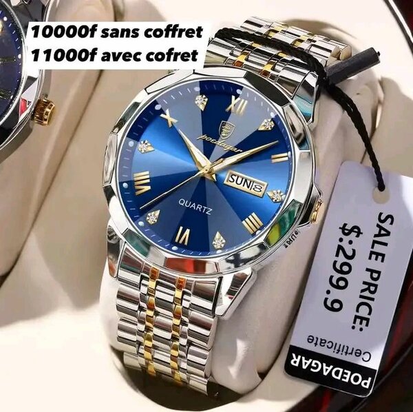 Montre en acier inoxydable Poedagar