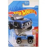 Hot Wheels Custom Ford Bronco (Blue) 2021 Then and Now
