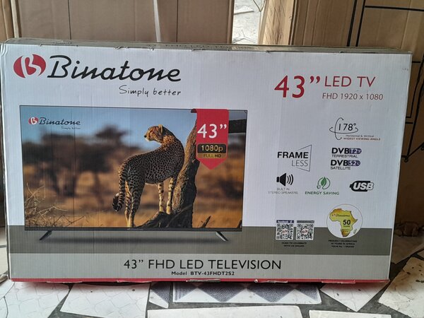 BINATONE 43" LED TV FULLY DIGITAL SATELITE