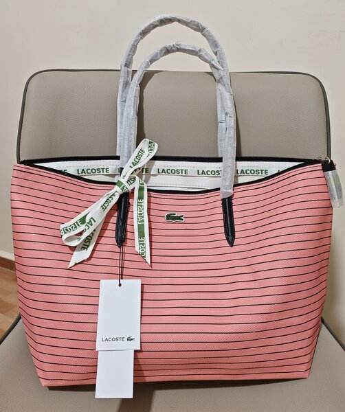 Sac à main Lacoste rayé