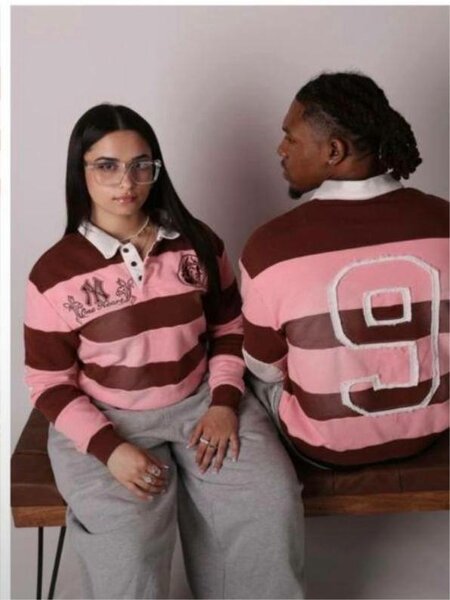 Pull rugby rayé tendance