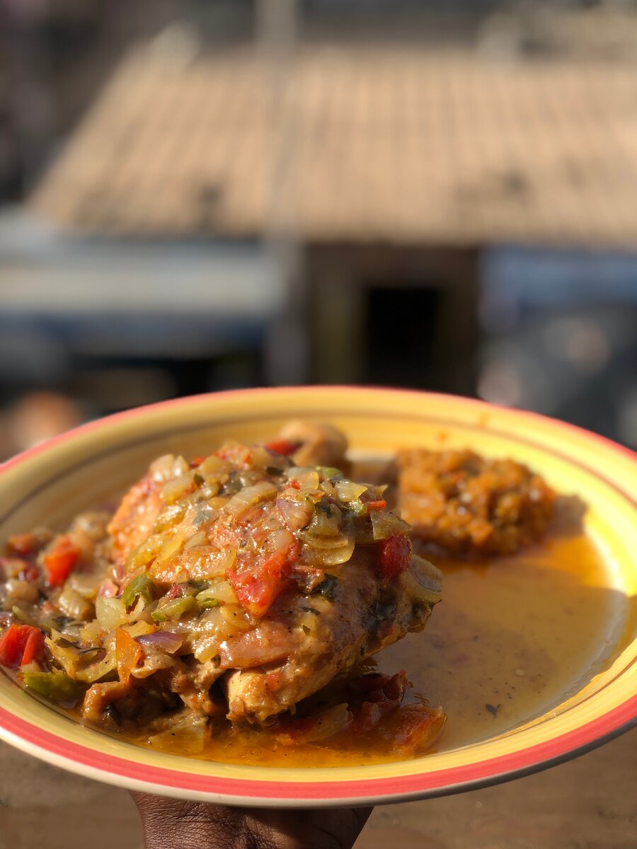 Alloco poulet sauté
