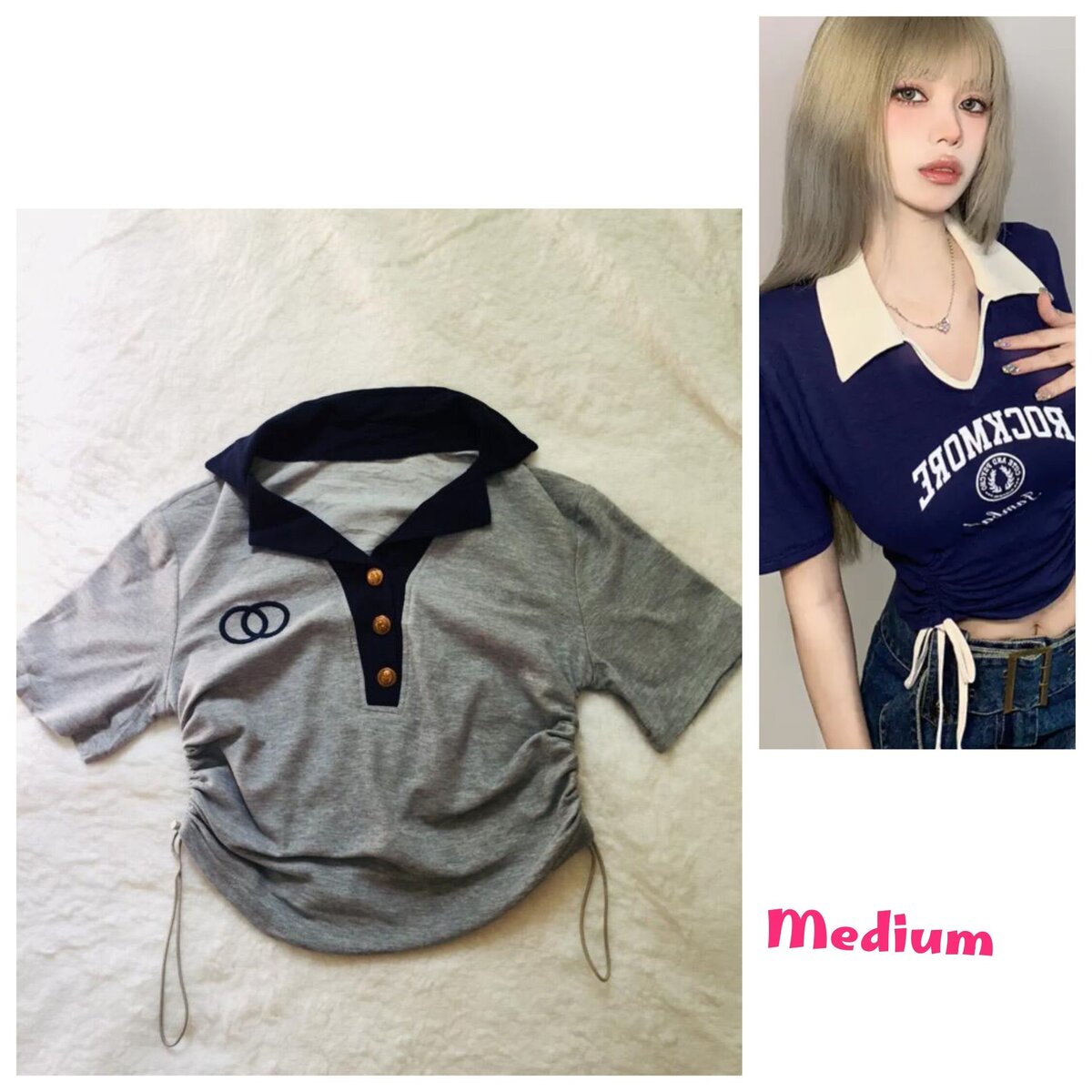 Salaula crop tops and tops