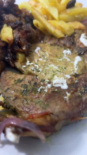 Délicieux steak de porc