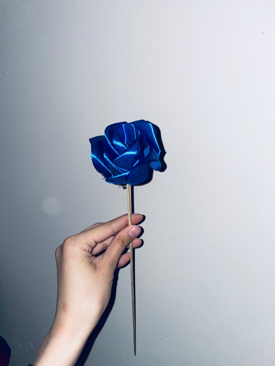 букет из атласных лент