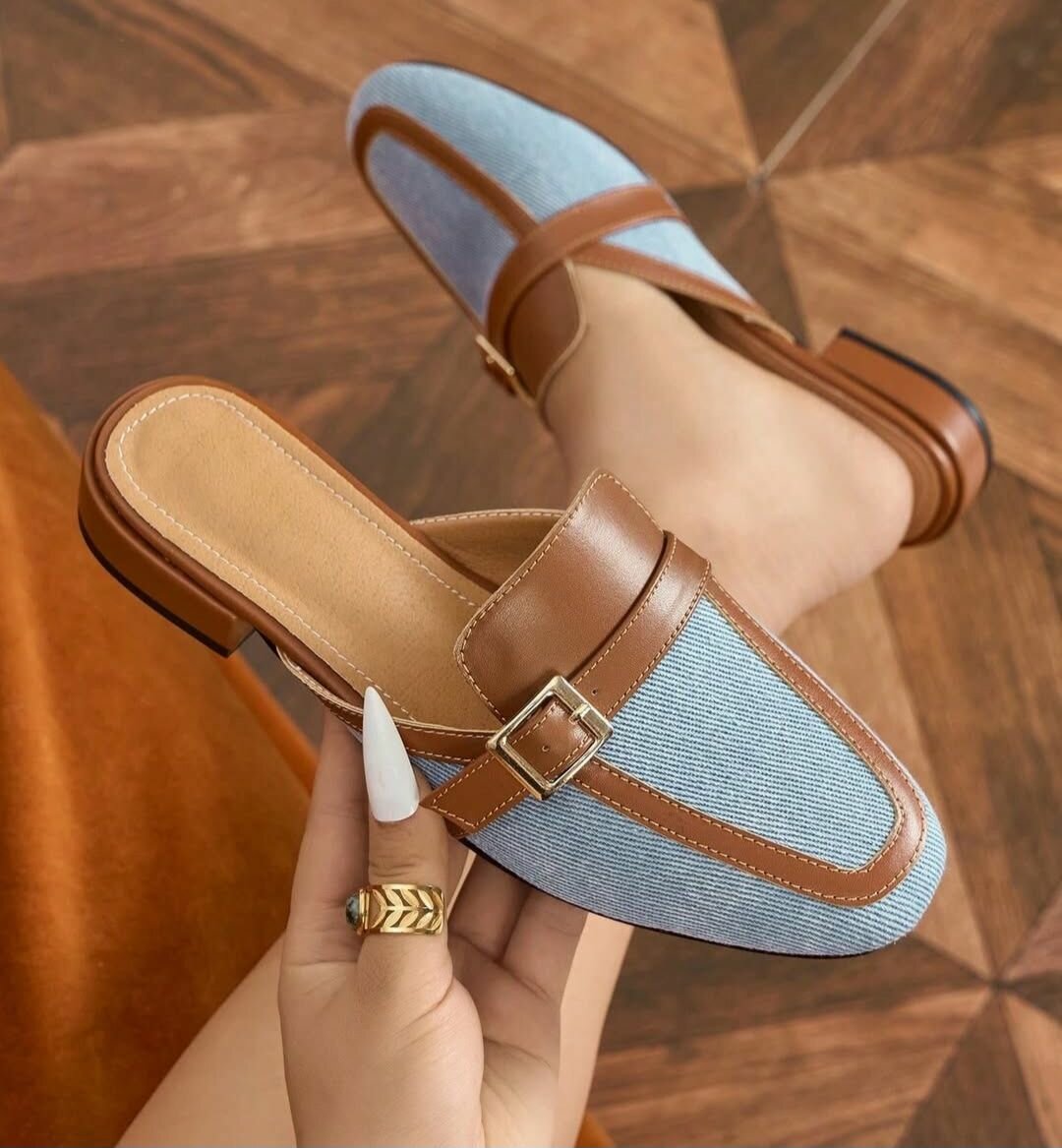 Mocassins en cuir élégants