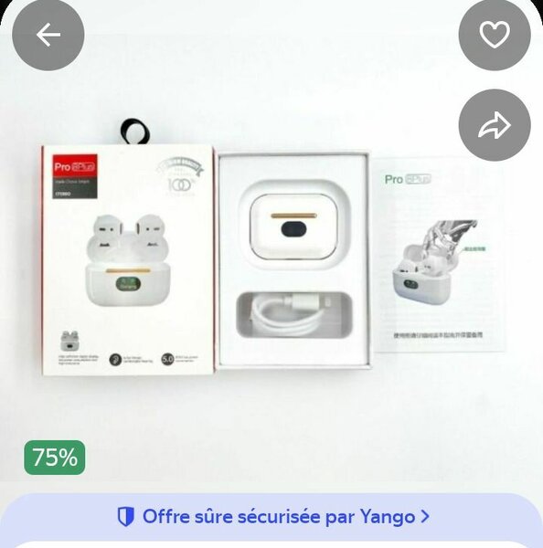 Écouteurs pro8 plus