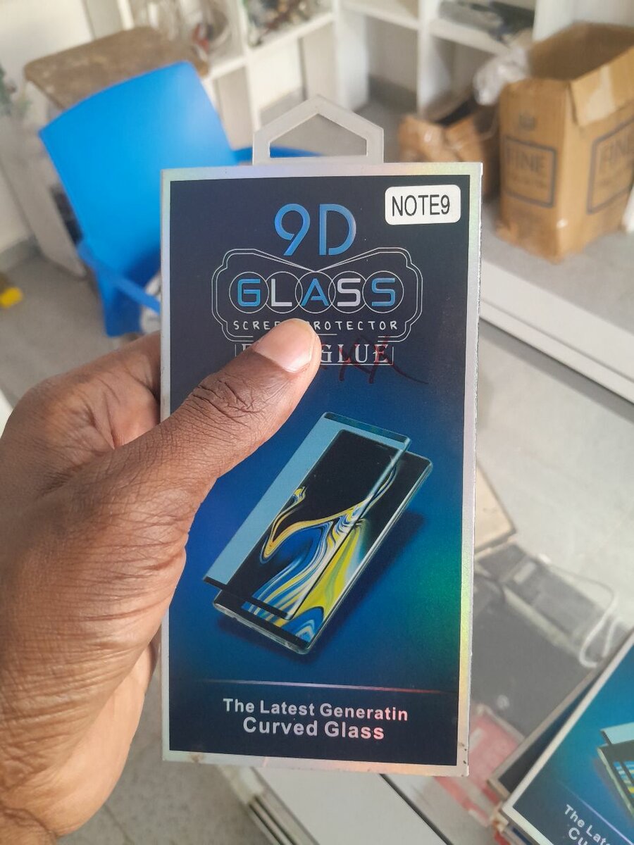 Verre trempé 9D pour Note 9