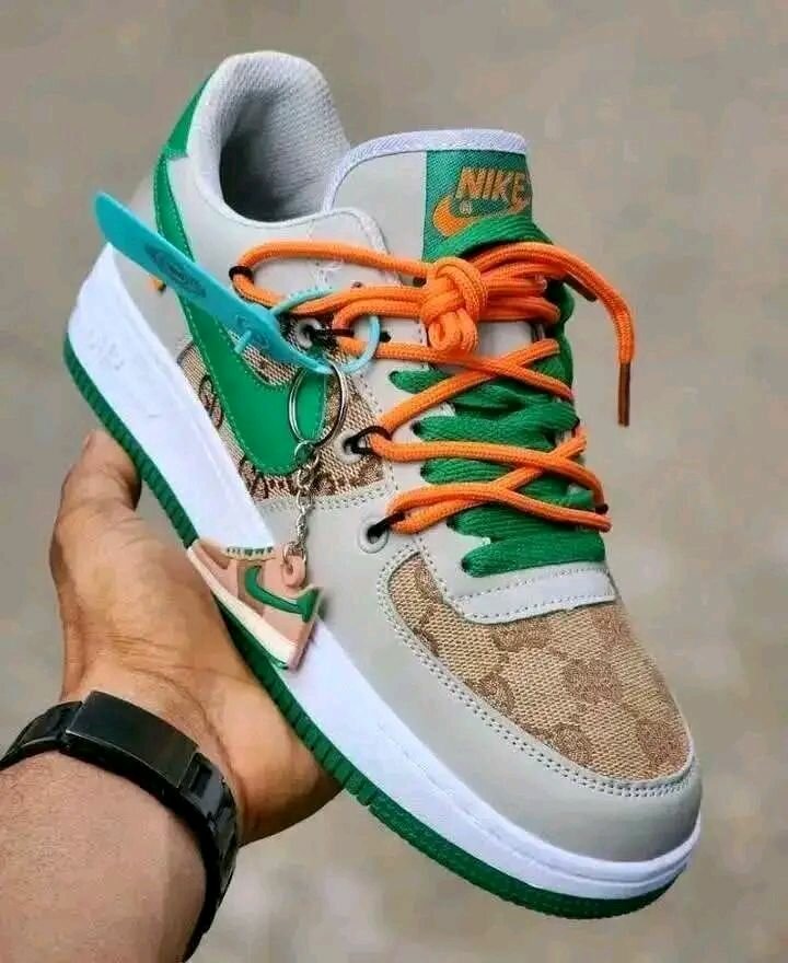 Baskets tendance multicolores