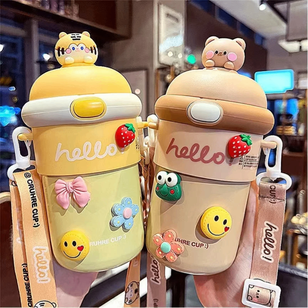 Gourde kawaii avec attaches