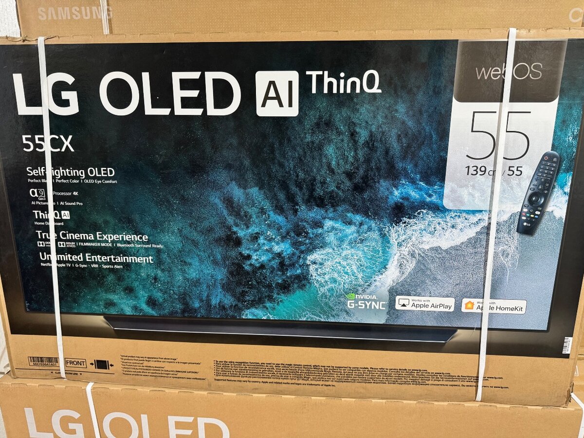 LG OLED  55 CX Series, UHD 4K Smart ThinQ AI Pixel Dimming