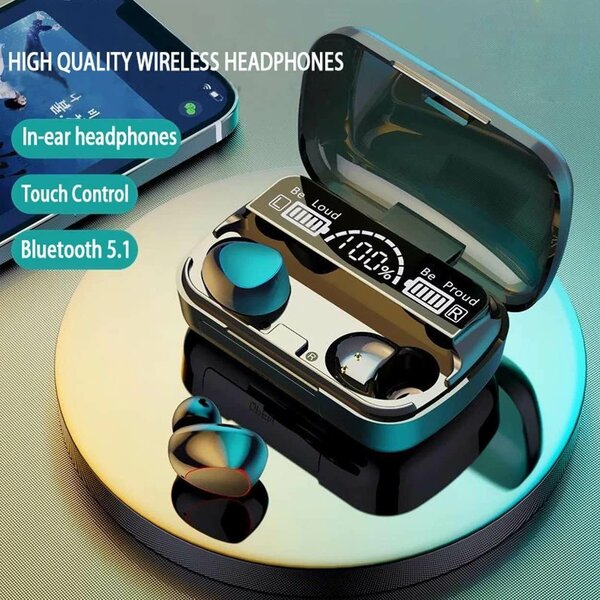 M10 Wireless Earbuds Bluetooth 5.1 TWS
