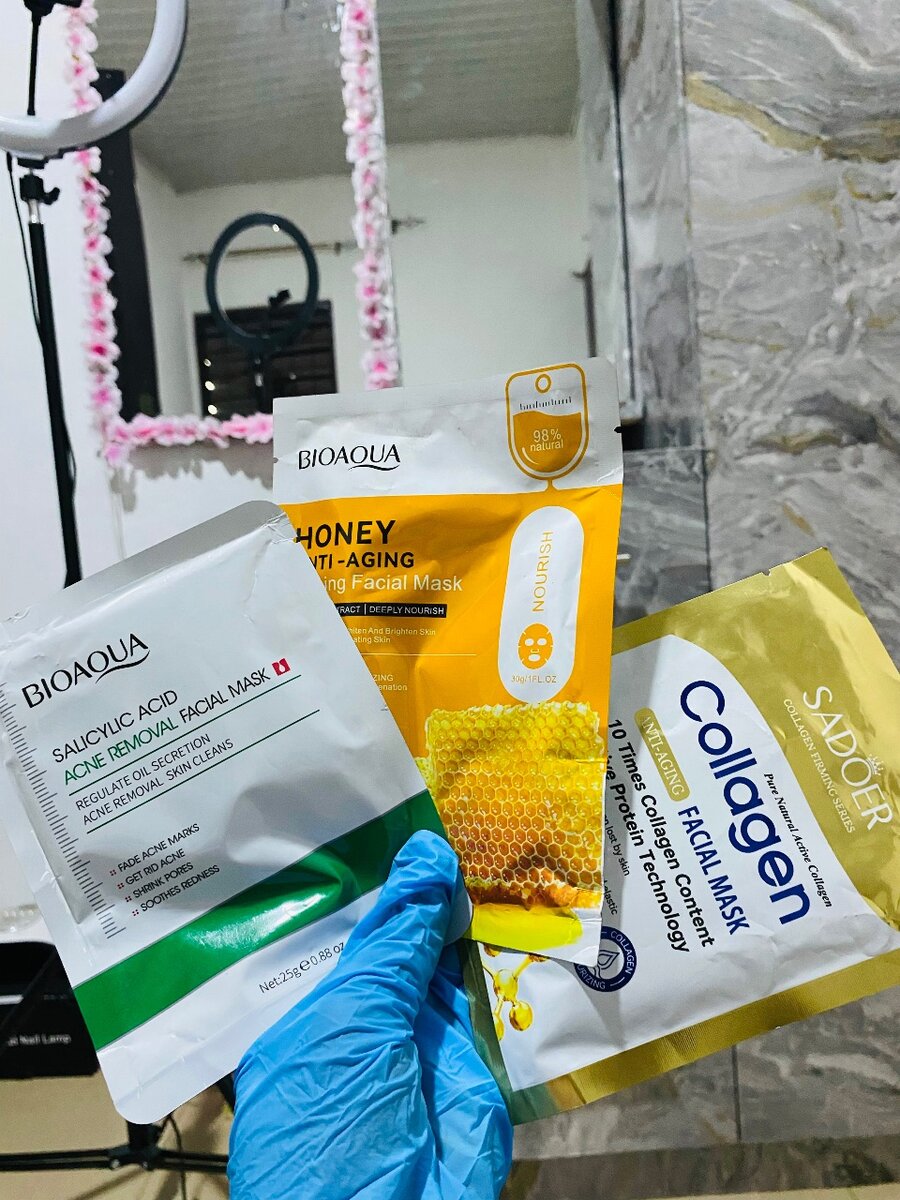 Face, eyes and lips mask