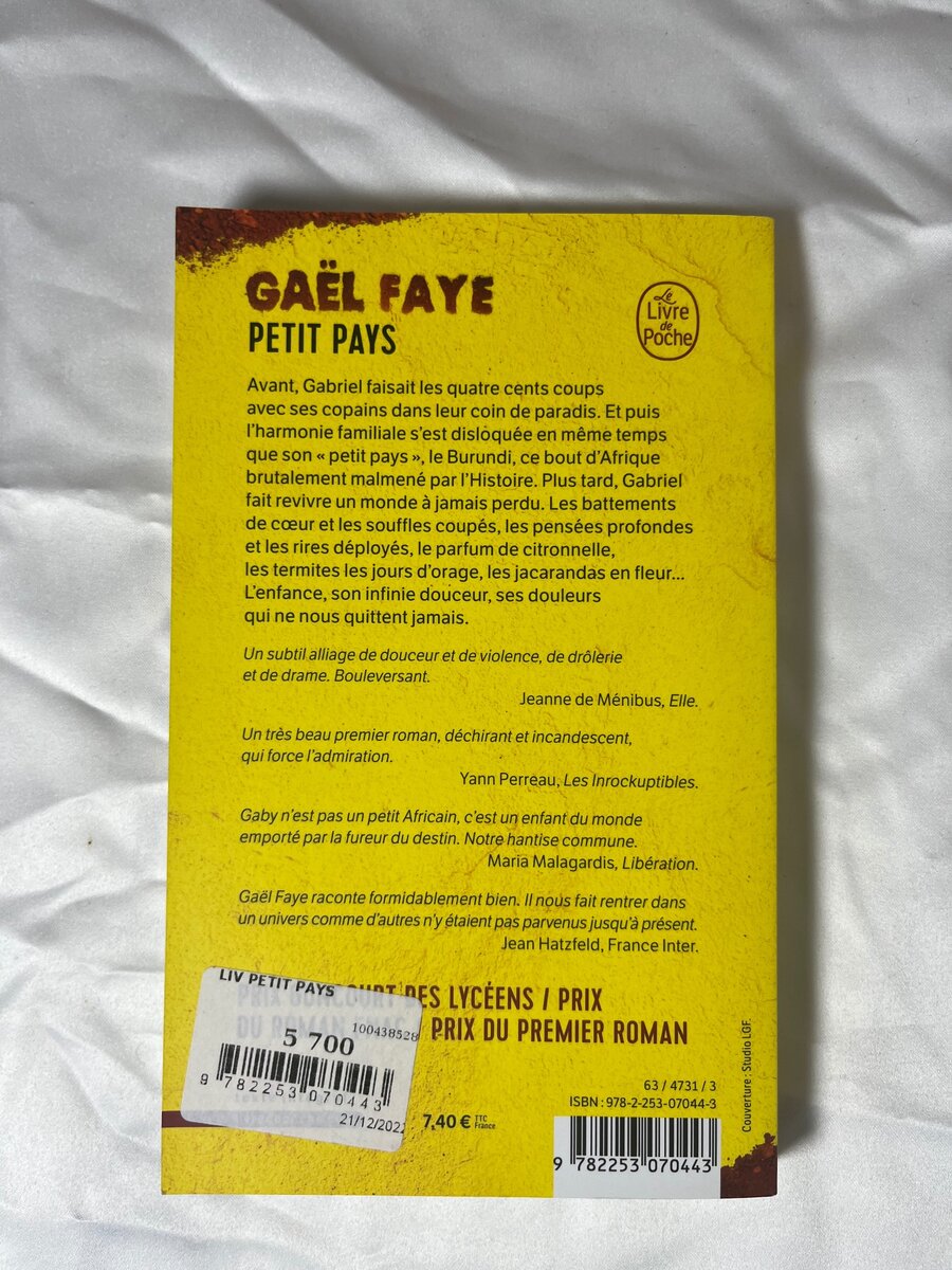 Petit pays de Gaël Faye