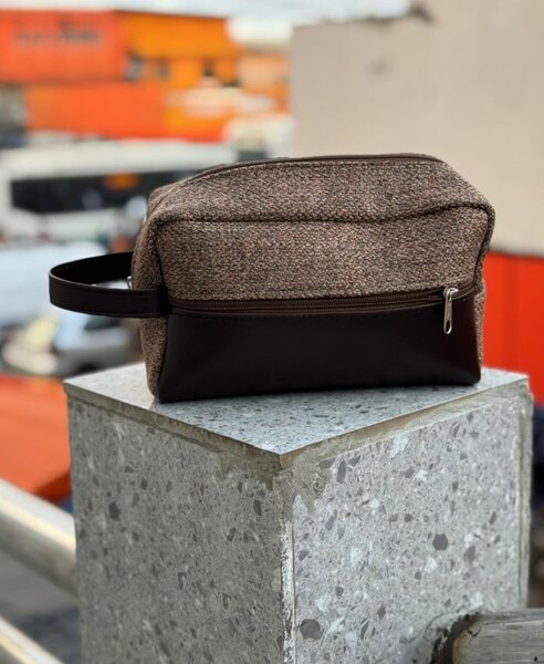 Trousse de toilette cuir élégante