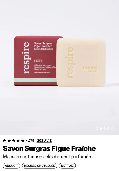 Savon Surgras Respire Parfumé