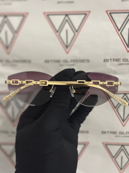 Lunettes de soleil luxe dorées