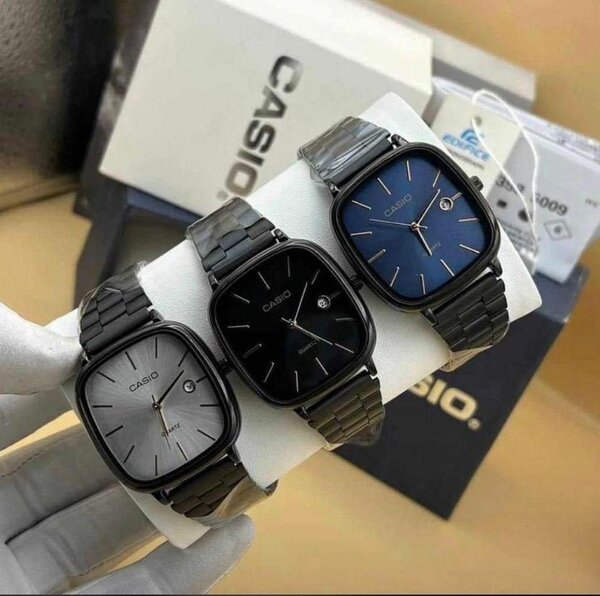 Montre Homme Casio Bleu Élégante