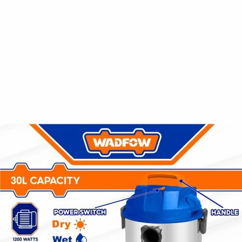 Aspirateur WADFOW 30L Sec et Mouillé