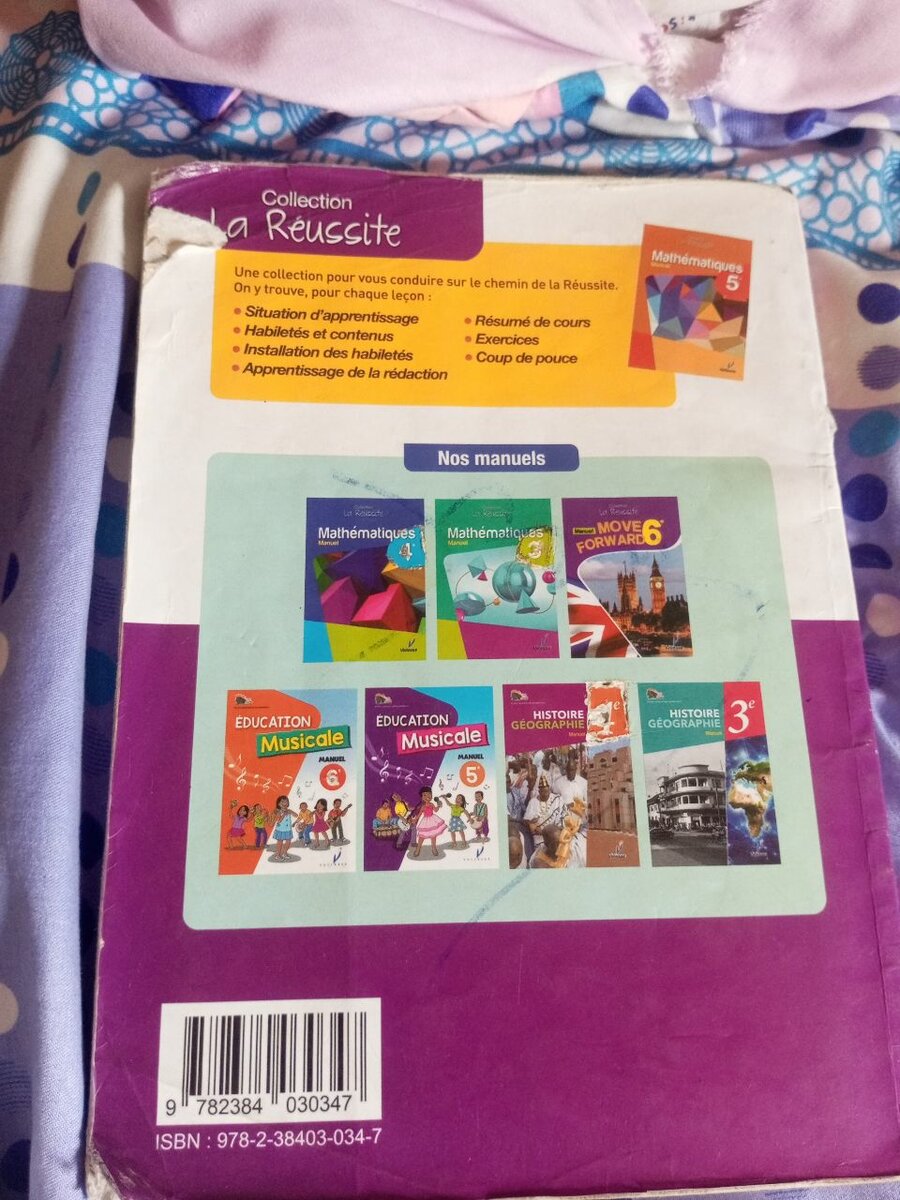 Livre mathématiques 6éme