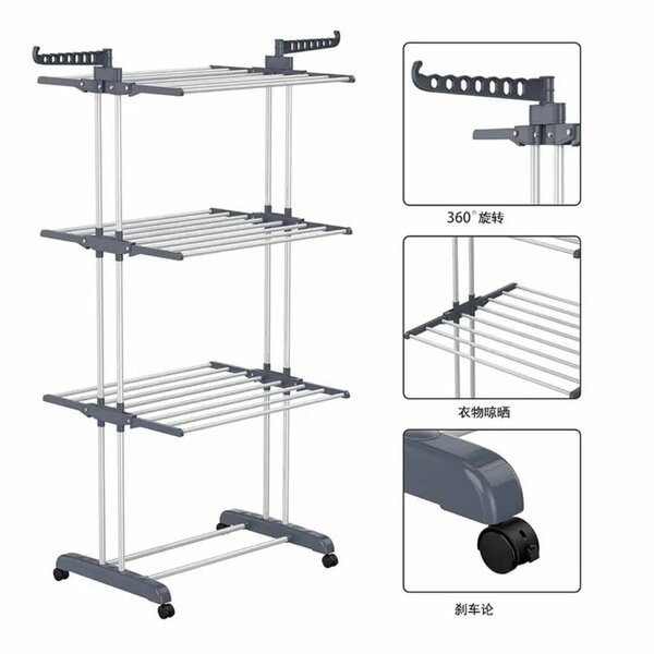 Séchoir pliable avec roue