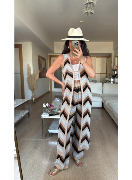 Ensemble Summer Zigzag Femme