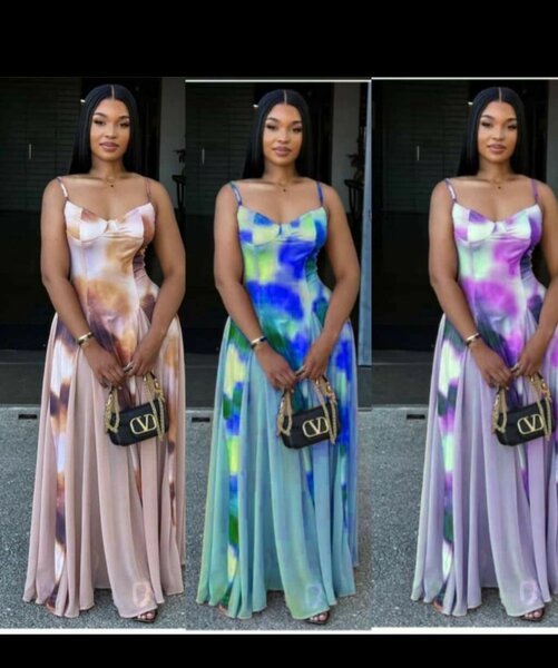 Robe Longue Motif Coloré