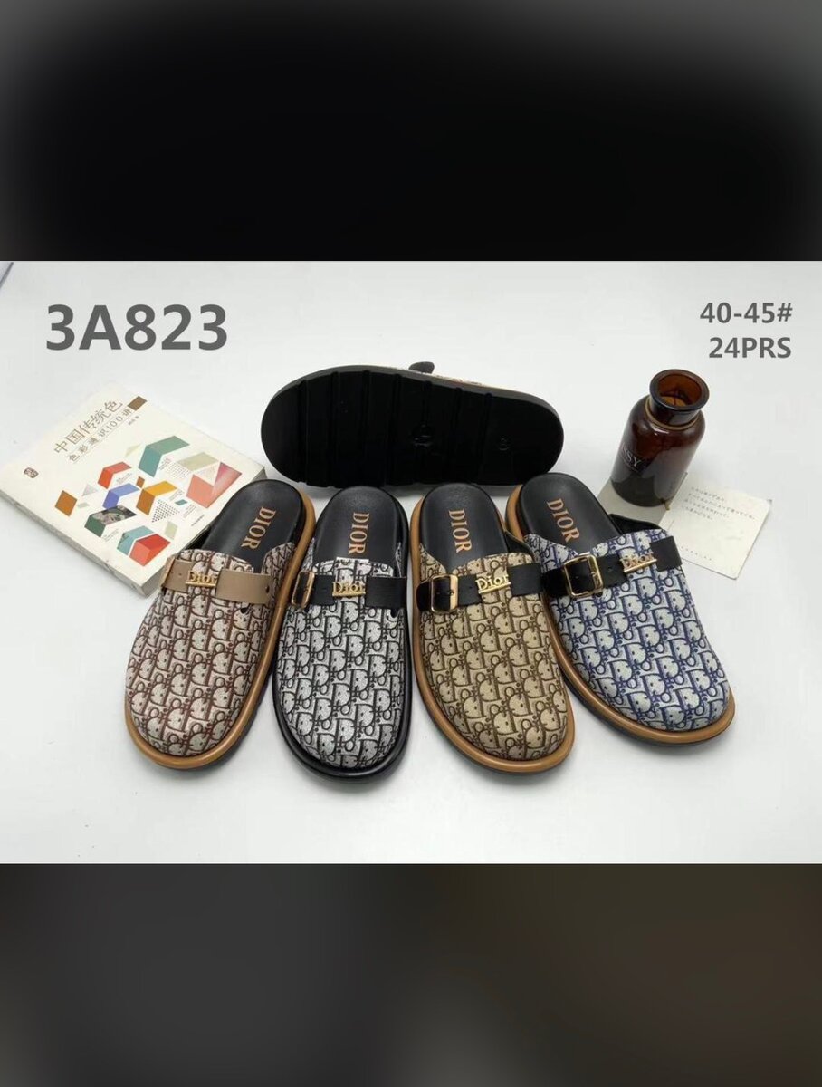 Mules élégantes hommes