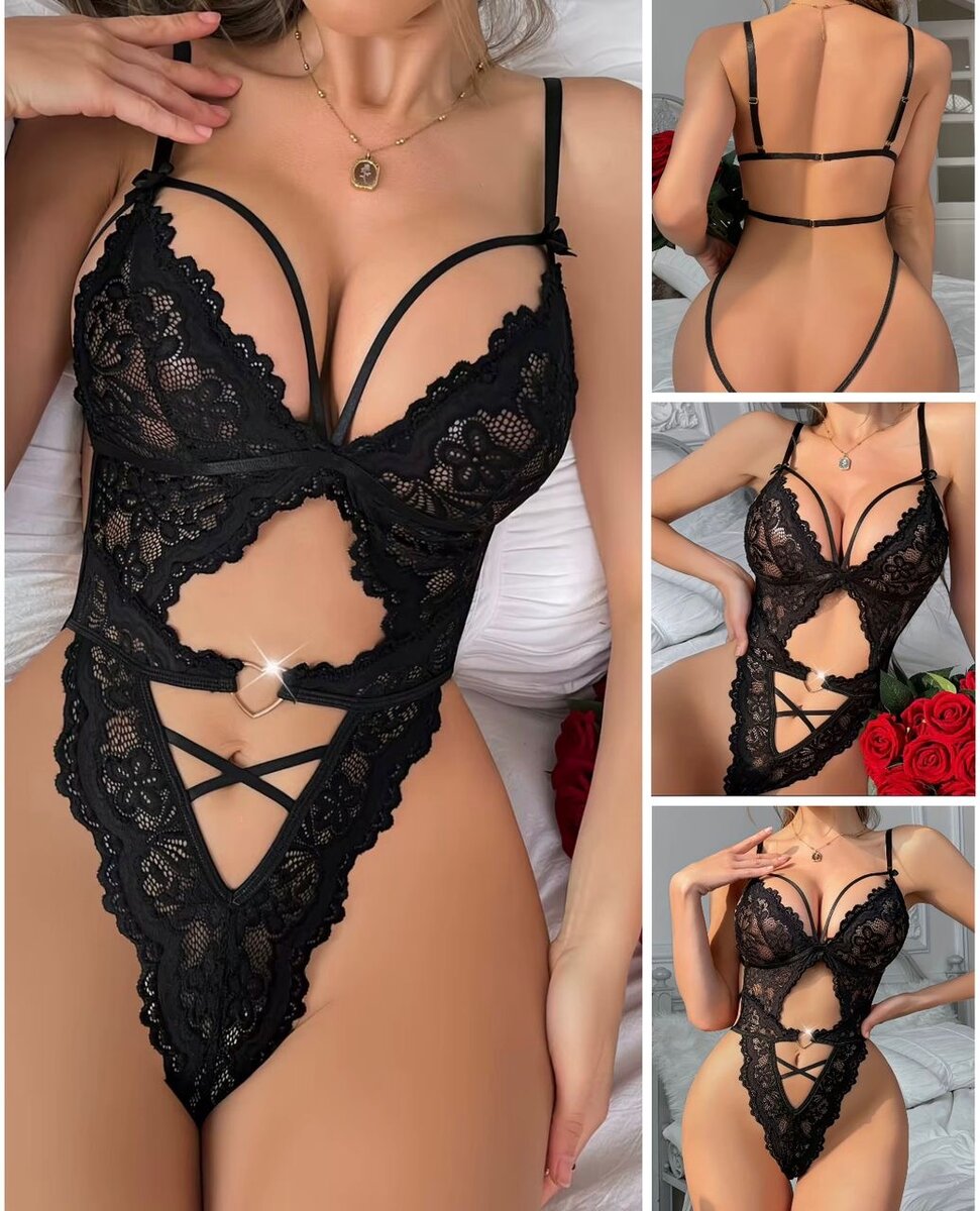 Ensemble lingerie en dentelle sexy