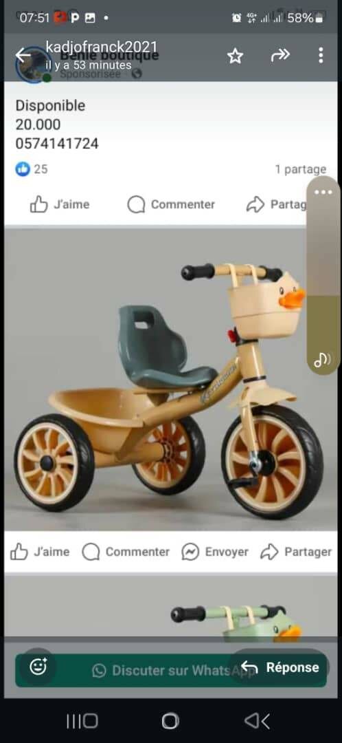 Vélo tricycle