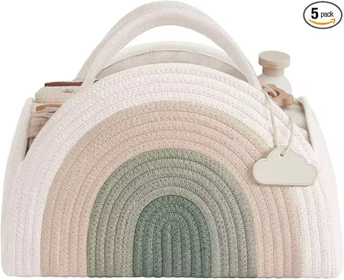 Panier de rangement bébé arc-en-ciel