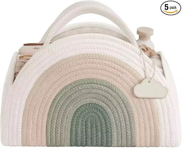 Panier de rangement bébé arc-en-ciel