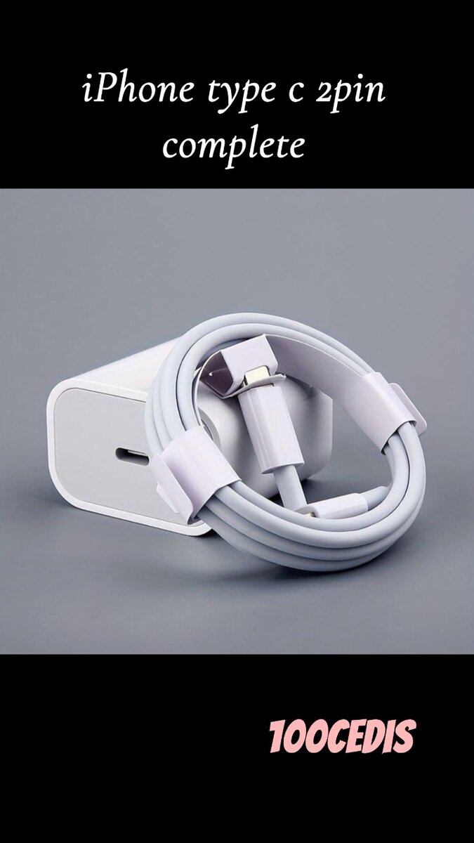 iPhone type c 2 pin complete charger