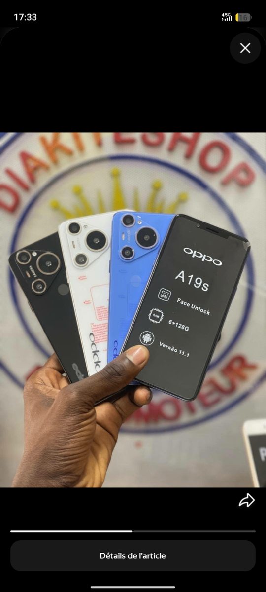 Oppo A19s Smartphone 128Go