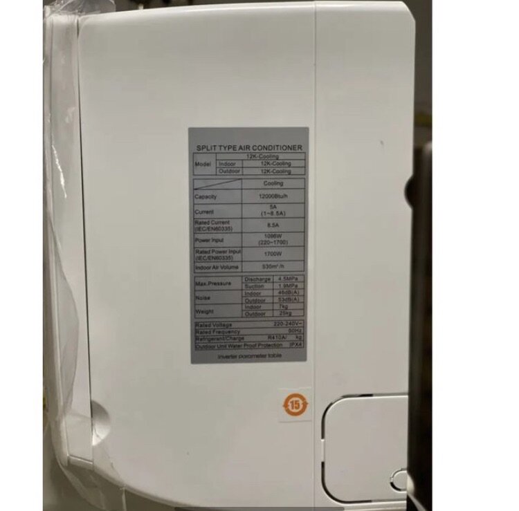 Air Conditioner 1.5HP AC Split - White