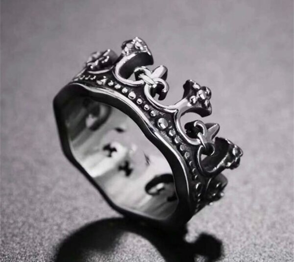 Bague Couronne Argentée