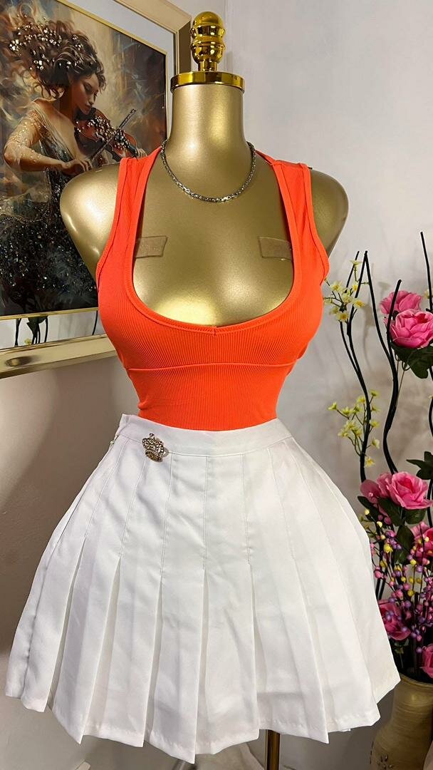 Jupe plissée élégante