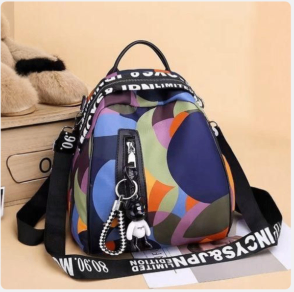 Sac à dos design multicolore