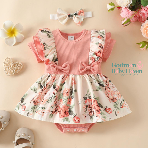 Baby Girl Dress(Faux detachable)