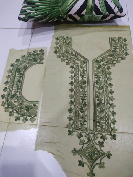 Green neckline