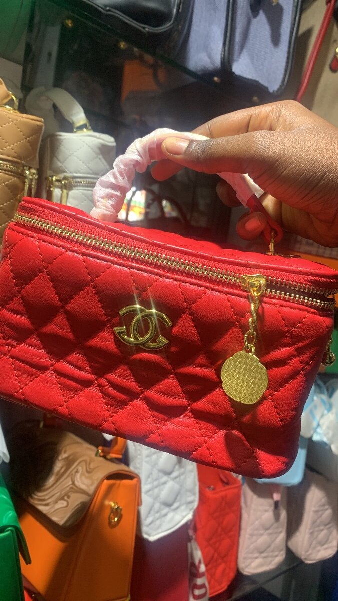 Sac à main en cuir matelassé