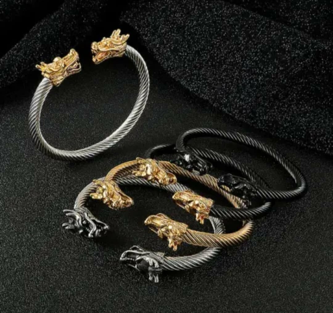 Dragon Head Mens Braclet