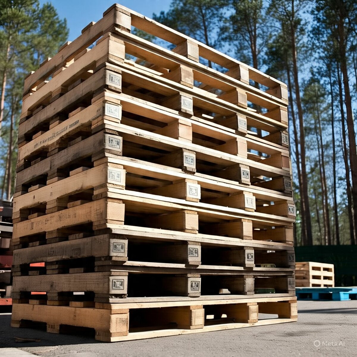 Palettes en bois robustes