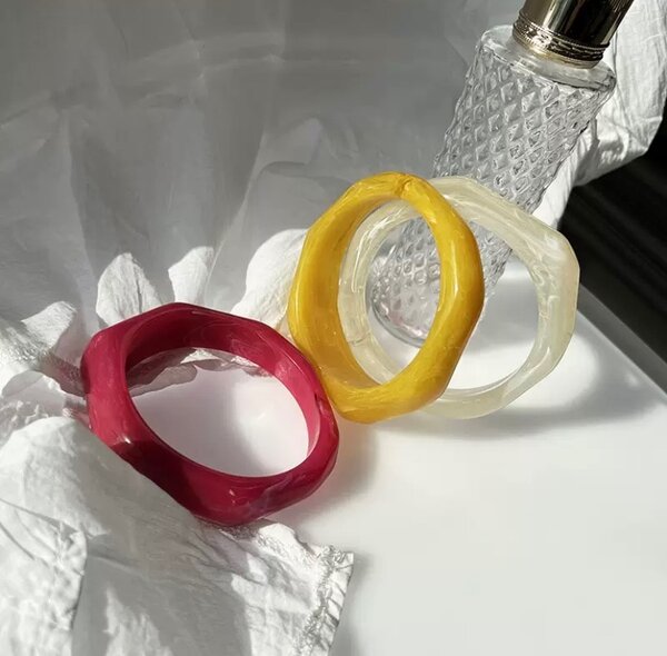 Irregular Shaped Acrylic Bangles