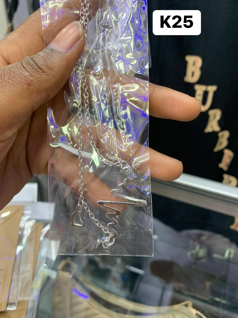 Heartbeat Pendant Silver