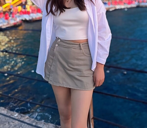 Обманка юбка шортами