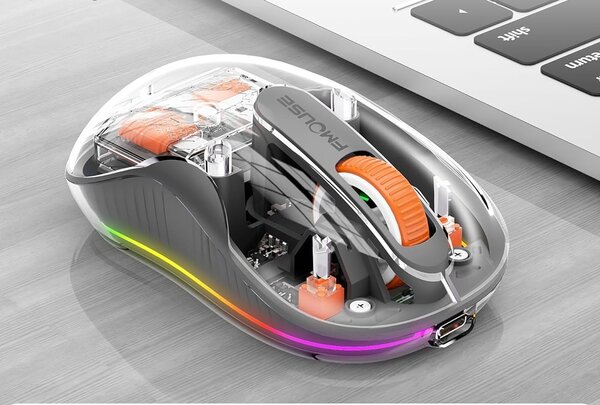 Souris Gaming Transparente RGB